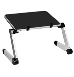 Aluminum Alloy Laptop Portable Foldable Adjustable Laptop Desk Computer Table Stand Tray Notebook Lap PC Folding Desk Table4694954