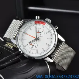 Новые роскошные мужские часы Quartz Endurance Pro Chronograph 43 -мм кожаная часовая лента 1884 мужчины часы Hardex стеклянные наручные часы Breitling M02