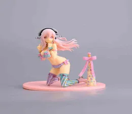 12 cm Super O Swimsuit ver. Sexig anime -figur Super O Pink Ice Cream Series PVC Action Figure Toys 2201088030507