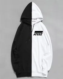 Il più recente KPOP Ateez Design Men Women Hoodies Festa con cappuccio Brand Spring Autumn Streetwear Patchwork Sudaderas Unisex Clothing Y201193641