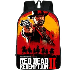 Backpack Redemption Red Dead II Pakiet dzienny John Marston Schoolbag Game Rucksack Satchel School Bag Pack9073869