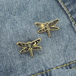 Jewelry Cartoon Insect Dragonfly Clothes Brooch Sun Moon Star Paint Animal Pins For Women Sweater Skirt Bags Alloy Badge Accessori27 Dh35U