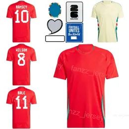 Euro Cup 2024 Fußball Wales 20 Daniel James Jersey Harry Wilson Joe Rodon Connor Roberts Gareth Bale Brennan Johnson Kieffer Moore Football Shirt Kits Nationalmannschaft