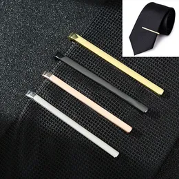 Simple Fashion Tie Clips MenS Metal Necktie Daily Business Wedding Ceremony Clip Pin Men Party Jewelry Accessories Gift 240408