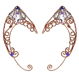 Brincos de clipe de orelha de garanhão envolvem borboletas nocuffs asas elfas elfos de fada de fada de fada elfos de fada de fada jóias 2210143025861