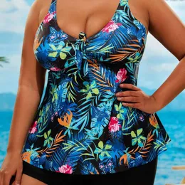 24 Year New Oversized Women's Digital Printed Split Fashion Swimsuit Sexy Beach Outfit F41644