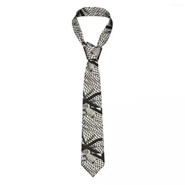 Bow Ties Kufiya Palestine Men slipsar mode polyester 8 cm bred palestinsk Gaza arabisk nacke för daglig slitgravatas gåva