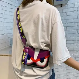 Drawstring Lovely Leather Women Bags 2024designer Sac De Marque Femme Fashion Cartoon Printing Bolsa Feminina Ombro Ladies Crossbody Bag