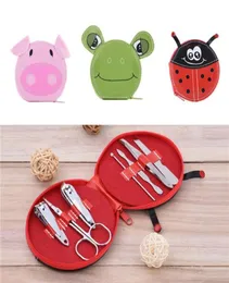 Animali simpatici kit per unghie animali art manicure set per chiodi per chiodi per sopracciglia a forbice cucchiaio cucchiaio cucchiaio a bordo doppia pelle morta nitine kit4614959