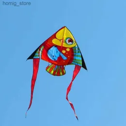 Accessori per aquiloni Spedizione gratuita Nuova pesce Kites Flying Children Aquite Lineate per bambini per bambini Kites Ripstop Nylon Kites Eagle Kites Factory Koi Y240416