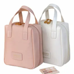Новая высококачественная оболочка портативная макияжная сумка с большим путем переносной косметической пакети