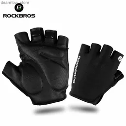 Guanti ciclistici Rockbros Bicyc Bike Half Thar That Ofger Breath BreathAb Men Women Summer Mtb Mountain Sports Gloves Cycling Clothings L48