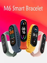 M6 Sports Armband Smart Watch Men fitness tracker armbands kvinnor hjärtfrekvens blodtryck vattentätt för Android iOS Band 66287922