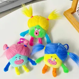 Plush Keychains Cute Plush Toy Keychain Cartoon Dopamine Plush Doll Pendant Bag Key Chain Mini Doll Key Chains Pendant Bag Car Accessories Gifts Y240415