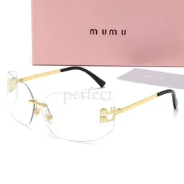 Ny 2024 designer Miui solglasögon för kvinnor överdimensionerade lyxiga mens solglasögon män designers lunette de soleil mode solglasögon valfritt Sonnenbrillen gafas 356