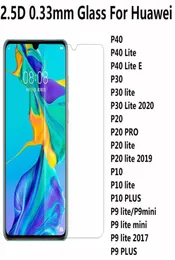 25D 03 мм Защитник с закаленным стеклянным экраном для Huawei P40 Lite E P30 Lite 2020 P20 Pro Ite 2019 P10 P9 Lite Mini Plus6167343