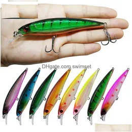 Minnow Fishing Lures Wobblers Artificial Jig Bait Hard Shone Tackle Drop Delivery Dhxud