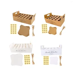 Bottles Kraft Paper Confetti Cone Tray Kit Display Stand Box Candy Handcraft Accessories Wedding Decoration Holder For Gift Birthday