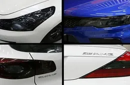 Felanco automobilistico Auto Copiatura posteriore Cambia il colore della lampada posteriore nera opaca Glitter fumato Fumo Fuggi Wrap Accessori per lo styling in vinile8700863