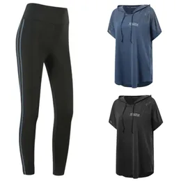 New Womens Fitness Suit de fitness de alta cintura e terno esportivo Terno esportivo 2024 Conjunto de ioga Esportes Capas de calças apertadas