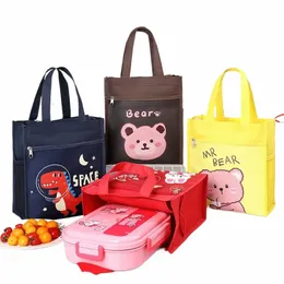 1pcs Storage Bag Insulated Thermal Bag Picnic Travel Cute Cooler Warm Box Carto Breakfast Organizer Lunch Bag Kid Student d8Ms#