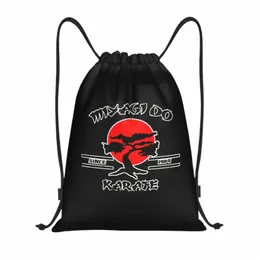 Karate Kid Miyagi do DrawString ryggsäck Sports Gym Bag For Men Women Anime Cobra Kai 80s Movie Shop Sackpack 29wk#