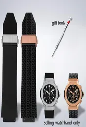 Watch Band for Big Bang Bang Silicone 25x19mm à prova d'água de relógio de relógio masculino Acessórios de relógio de relógio de borracha pulseira 2206205639072