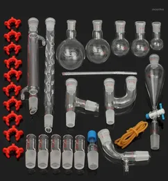 29pcsset Destillation Apparatus Laboratory Glassware Kit Set Chemie Laborglas Destillation Apparat 242913444484