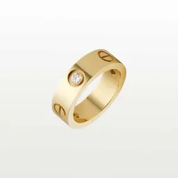 Light Luxury Love Screw Ring Classic LOVE Ring logo engrave Rings Gold Silver Rose Stainless Steel Rings Women men lovers Fashion Jewelry USA size 6 7 8 9 10 11 12