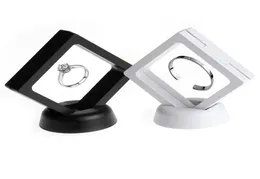 Beyaz Siyah Mücevher Yüzüğü Kolye Ekran Stand Askılı Yüzen Ekran Kılıfı Mücevher Paraları Gems Artefaktlar Paketleme Kutuları 5606787