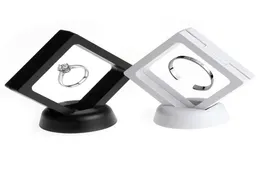 White Black Jewelry Ring Pendant Display Stand Suspended Floating Display Case smycken Mynt GEMS Artefacts Packing Boxes5606787