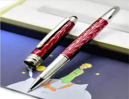 Promosyon Kalemi Le Petit Prince 163 Şerit Dalga Kapağı Rollerball Pens Luxury M Kırtasiye Seri Numarası ile Pürüzsüz Yazma Kahverengi Barr6180574