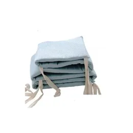 Berline da letto cotone texture morbida rivestimento per neonati per bambini staccabile protettore per bambini lavabile per bambini intorno a cuscino nato letti 230628 goccia deli ot8nr