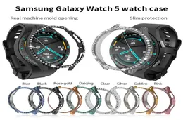 Samsung Galaxy Watch 5 5 Pro Ultra Slim Armor PCカバー40mm 44mm 45mm8999794のキラキラダイヤモンドケース