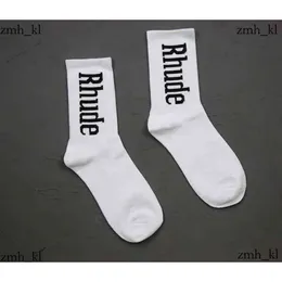 1PAIRS SOCKS MEN'S SCOCHS Rhude Designer Socks Hombre For Men Funny Bandhnu Summer Spring Middle Tube Coconut Tree Casual Short Street Street Stampa 846