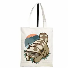 avatar The Last Airbender Shop Bag Grocery Handbag Bolsas De Tela Tote Bolsa Nomad Carto Tribe Shop Bag Jute Tote Bag j0Ta#