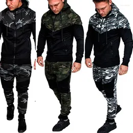 Testes masculinos 2024 Primavera e outono Camouflage Suits