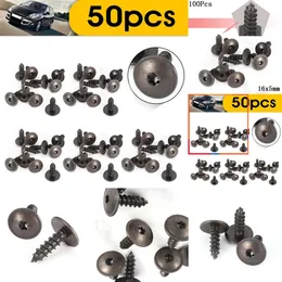 2024 50/100Pcs/Set 16X5mm Clips Engine Cover Screws Undertray Splash Guard Wheel Arch Torx Fastener Clips Universal For VW For Audi