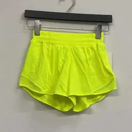 Yoga Women's Aleign Lu Hotty Hot Hot Short Micro-Elcloy Low Rise-Reshist مع بطانة تمرين يديران شورتات مراقبة البطن الرياضية S Lemon Gym Ru