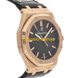 Audemar Pigue Luxury Watches Men's Automatic Watch Audemar Pigue Royal Oak Auto ORO Rosa Orologio da polso da uomo fn7r