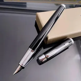 العلامة التجارية الكلاسيكية للتصميم Parker Metal Fountain Pen Black Ink Business Office Ambens