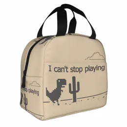 Nessuna borsa per pranzo isolata di dinosauro su Internet per cibo termico portatile cibo dino geek box per donna scolastico picnic bento box 82tn#