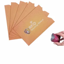 5st Safety Anti-Poster Card Holder Anti-stöld RFID Blocker Blockering Hylsa Kreditkort Skydda Case Cover Case W5YG#