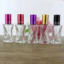 زجاجات تخزين 6 مل لفة زجاجة زجاجية صافية على العطر فارغ العطر العطر العطر الأساسي كرة الأسطوانة F181