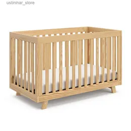 Crib per bambini 2024 Nuovo presepe convertibile da 3 in 1 convertiti dal cucciolo al letto per bambini e daybed L416