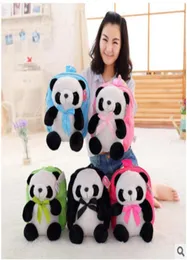 Plush Children039s Bag Panda Backpack Kid Girl Cartoon Birthday Birthday Gift Plush Panda Children039S Backpack da escola de bolsa111489261