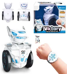 Zabawki dla dzieci oglądać zdalne inteligentne zabawki robot Smart Watch Warzy 24G Remot Control programowanie Edukacja LED RC Robot1616799