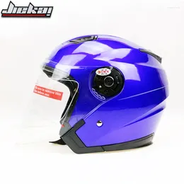 Motorradhelme Jiekai Elektrofahrrad Helm Offenes Gesicht Dual Lens Visor