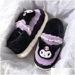 Animali di peluche imbottiti Ins Fashion Cartoon Carina Kuromi Melody Cannamoroll P Scarpe Home Festival Caldo Dimensione 35-40 Droping Delivery Toys Otqnt