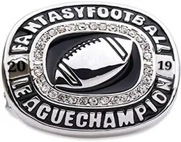 Nowy 2019 Fantasy Football Championship Ring pamiątkowy pamiątka dla fanów prezent fanów spadek 4025559